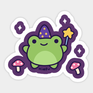 Frog wizzard Sticker